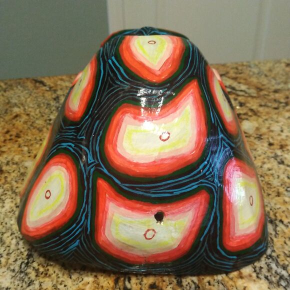 GUATEMALAN MEXICAN MOVABLE SKULL MASK TRANSFORMATION WOODEN FOLK ART HAND CARVED - Picture 7 of 12